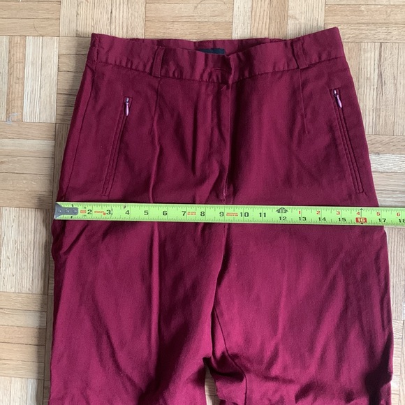 Wine Red Straight Leg Pants - Picture 11 of 13